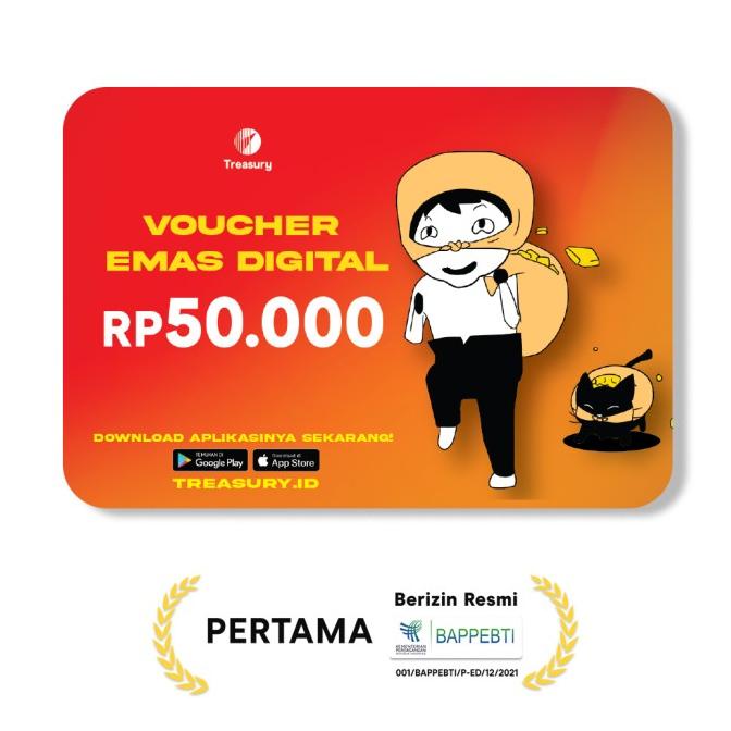 Voucher Emas Fisik Treasury - Rp50.000