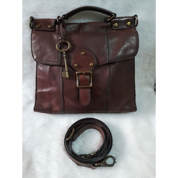 tas fossil VRV vintage espresso preloved goodcondition