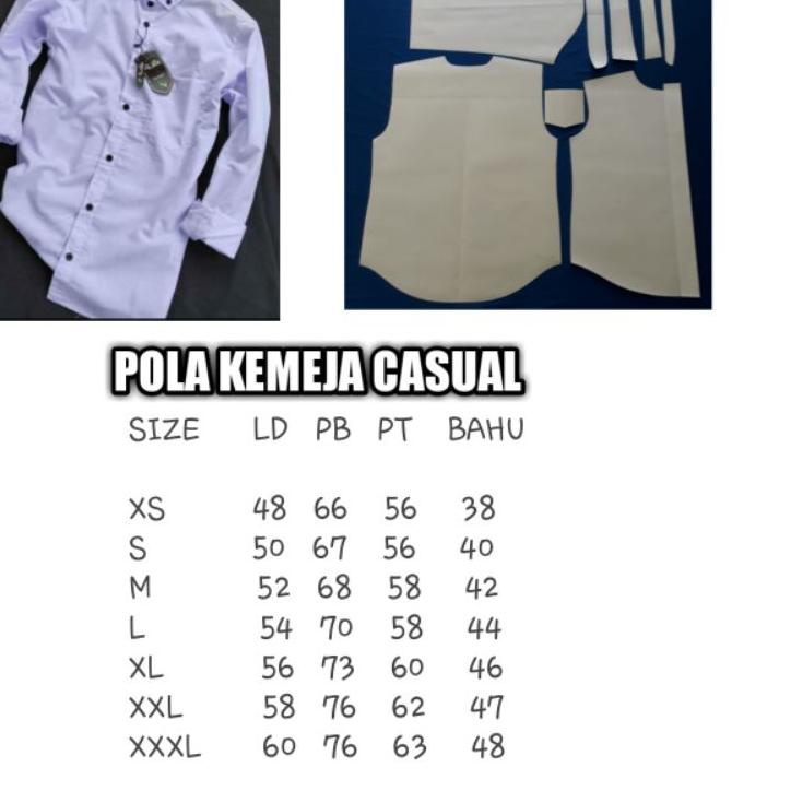 [KODE PRODUK 97BNV5262] POLA INSTAN KEMEJA PRIA/TACTICAL/CASUAL/PDH/PDL