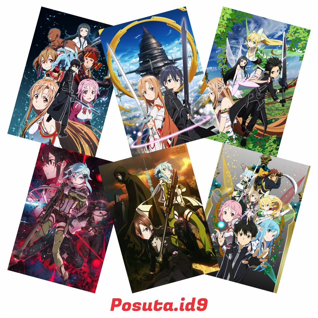 Koleksi Poster Anime Sword Art Online - Size A3+