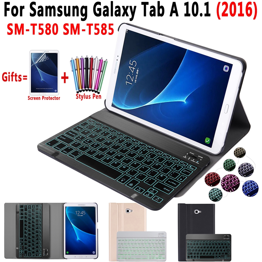 Light Backlit Keyboard Case For Samsung Galaxy Tab A A6 10 ...