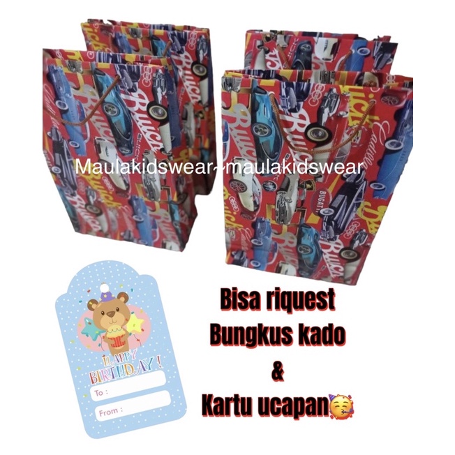 Tambahan bungkus kado&amp;kartu ucapan (pembelian bungkus kado/kartu ucapan harus disertai pembelian produk dari toko kami)