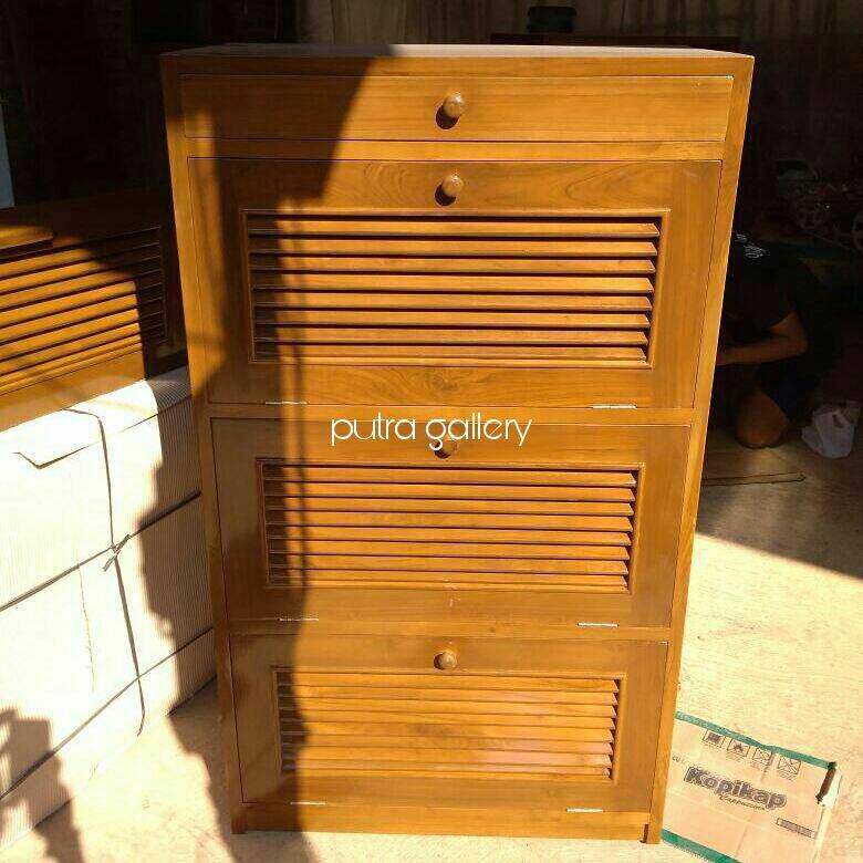 Lemari rak sepatu / Lemari sepatu / Lemari jati / Furniture jati