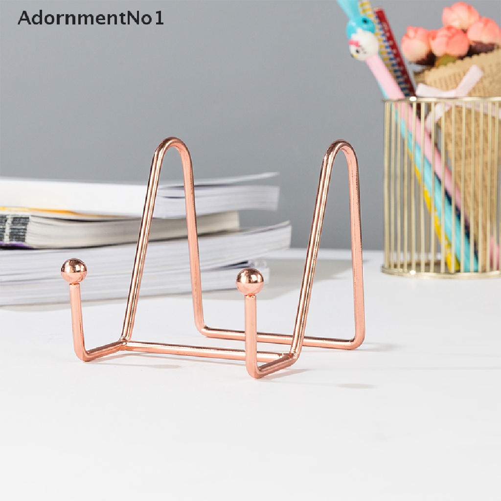 (AdornmentNo1) Rak Stand Display Buku / Foto Warna Rose Gold