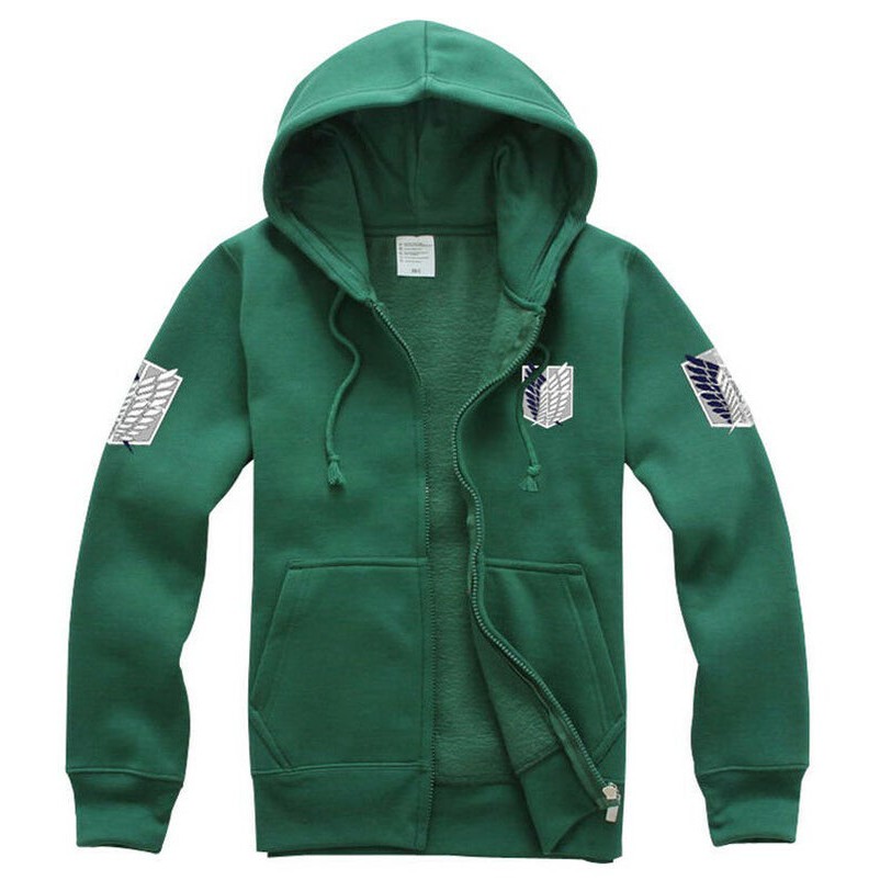 Jaket Hoodie Anime Attack On Titan Zipper Terbaru Terlaris