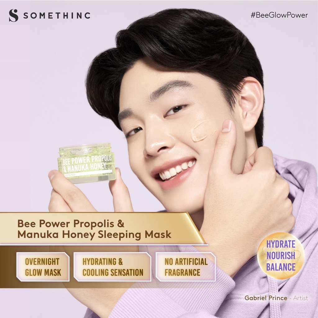 Somethinc Bee Power Propolis &amp; Manuka Honey Sleeping Mask - 50gr