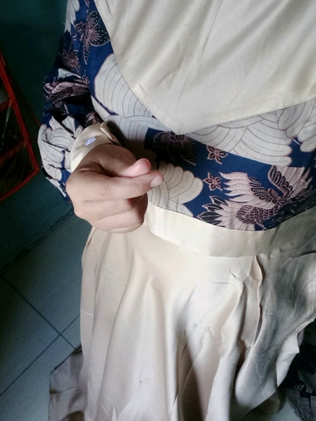 Gamis Batik Kebaya Wanita Couple Pasangan Suami Istri Keluarga Muslim Syari Kekinian Terbaru Nbl08