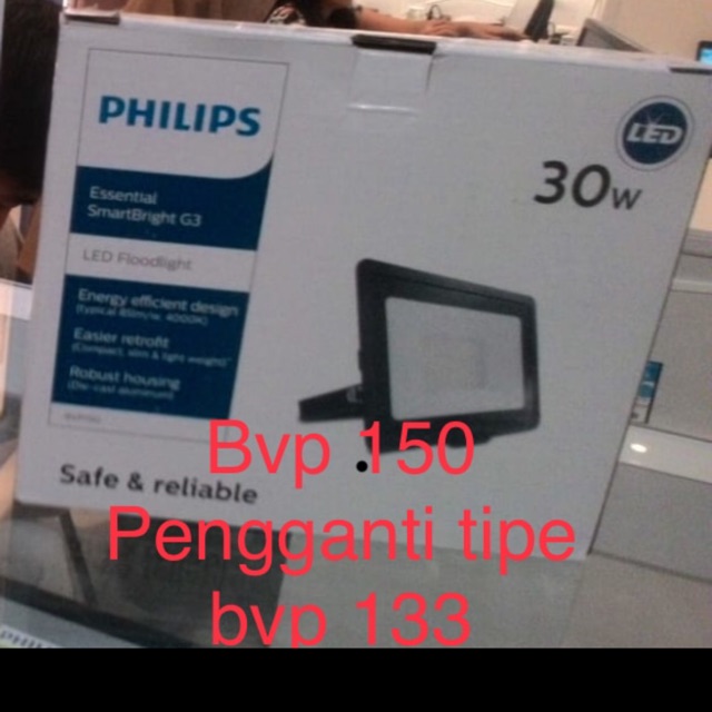 Lampu sorot led philips 30w 30 watt led sorot floodlight led tembak outsoor bvp150 bvp 150 30watt