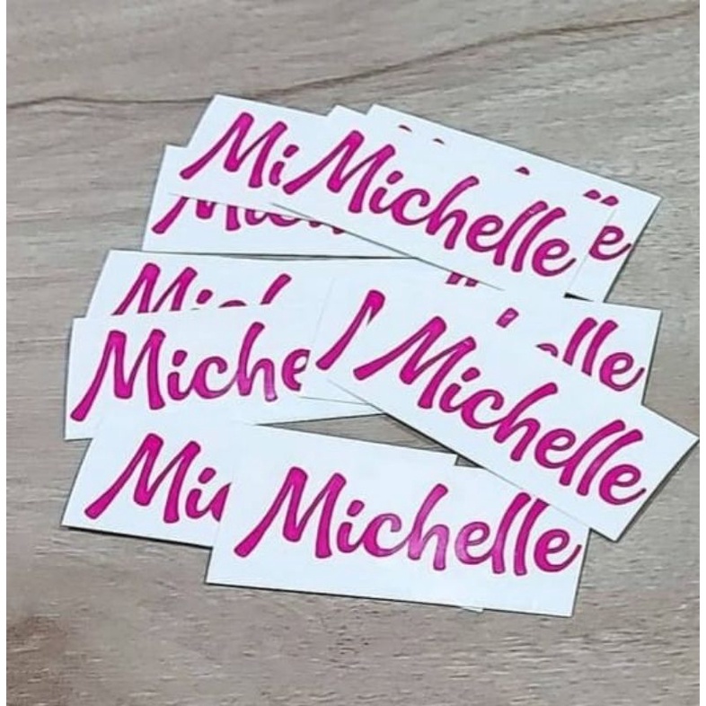 

Stiker Cutting Label Nama Anak Tahan Air Awet untuk Botol Minum, Tempat Makan, Laptop, Charger, HP, Tablet, dll