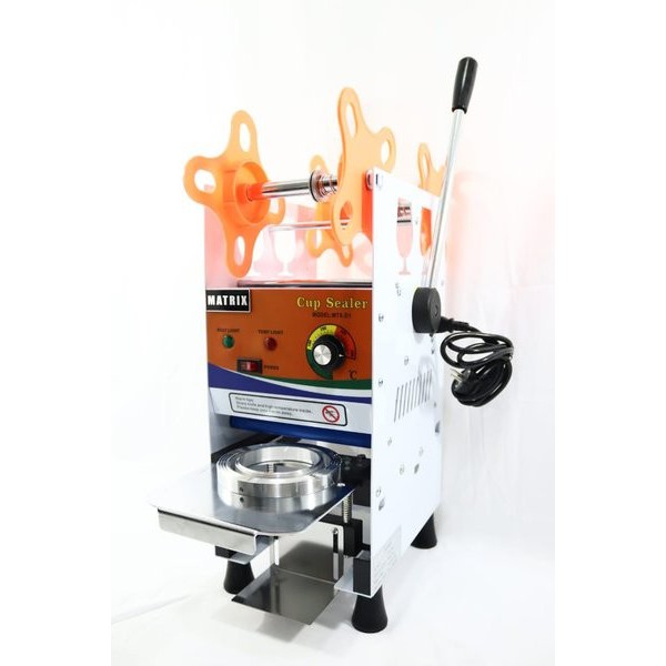 Mesin Pres Plastik JUICE,BOBA,THAI TEA,CAPCIN Merek MATRIX D1 22oz CUP SEALER