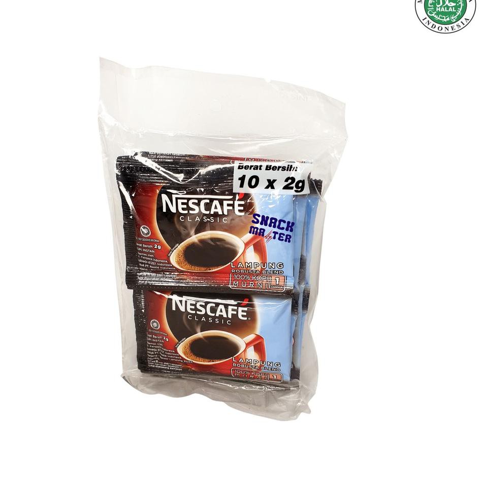 

Nescafe Clasic Sashet - Netto 10 bks x 2 gr