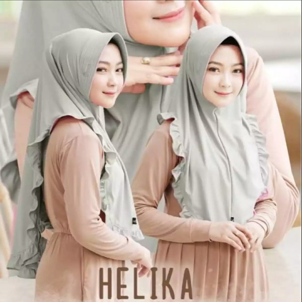 JILBAB INSTAN REMPEL HELIKA KHIMAR TERBARU