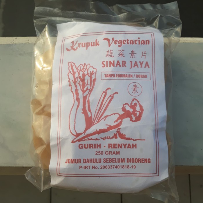 

Q0121Sa Kerupuk / Krupuk Udang Vegetarian Sinar Jaya D5qs44