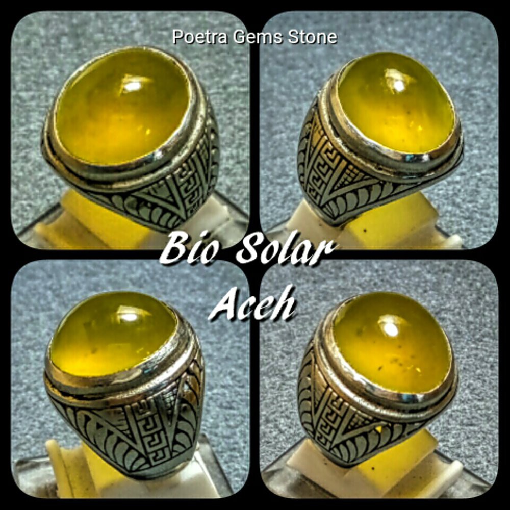 CINCIN BATU AKIK NATURAL SERPENTINE BIO SOLAR ACEH MUMBUL JAMINAN GIWANG