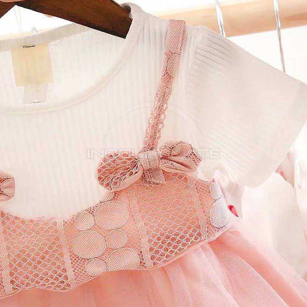 Dress Pesta Anak Perempuan Import 6 Bulan - 5 Tahun Baju Gaun Anak Perempuan  Dress Import Baju Pesta Rok Tutu Pakaian Balita Cewek DRI-105