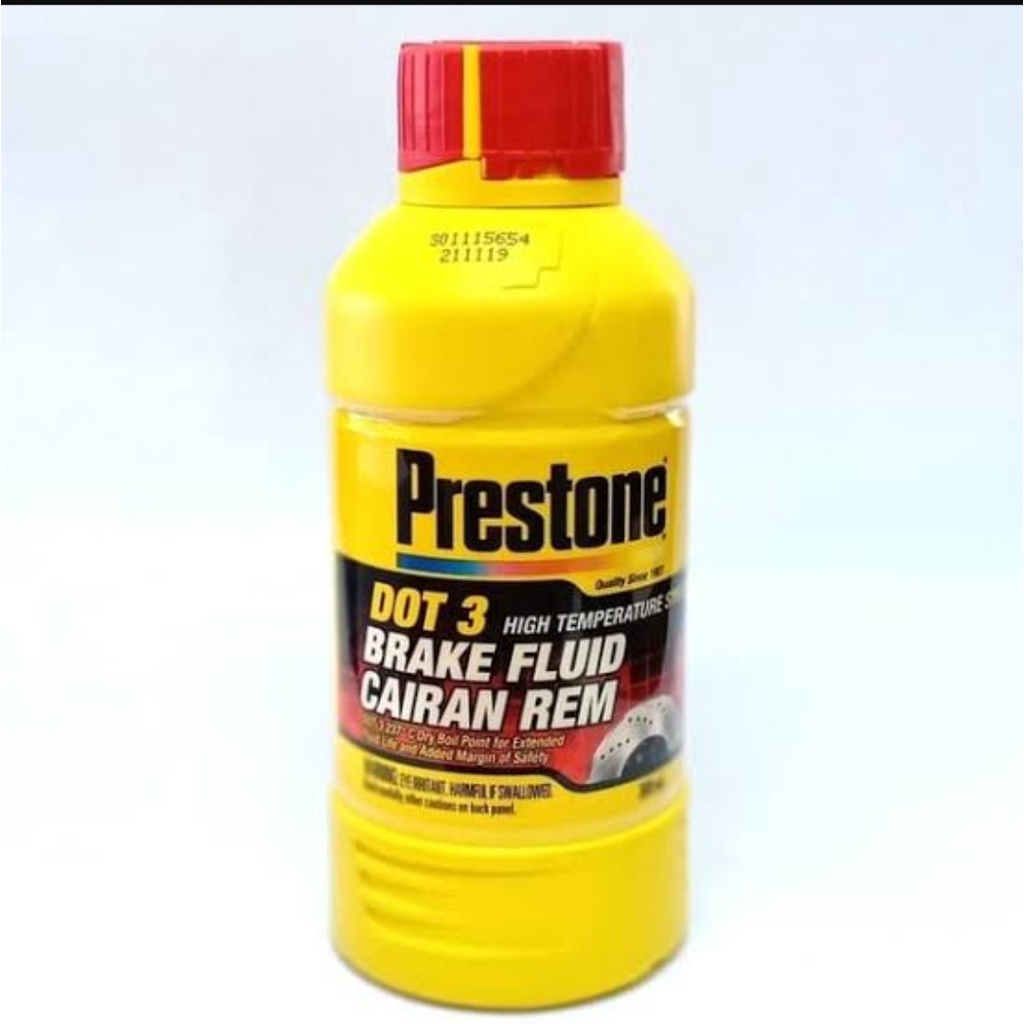 BRAKE FLUID - MINYAK REM PRESTONE DOT 3 (300ML) - MERAH / PUTIH