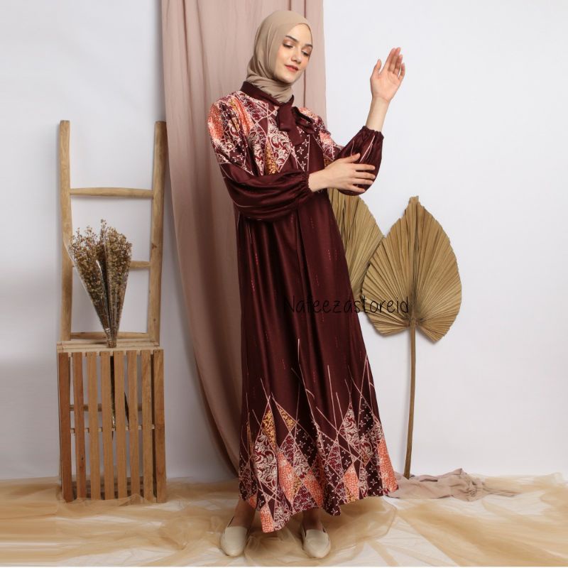 Gamis Maxmara/Gamis happyning/Gamis kekinian/gamis kondangan/gamis premium