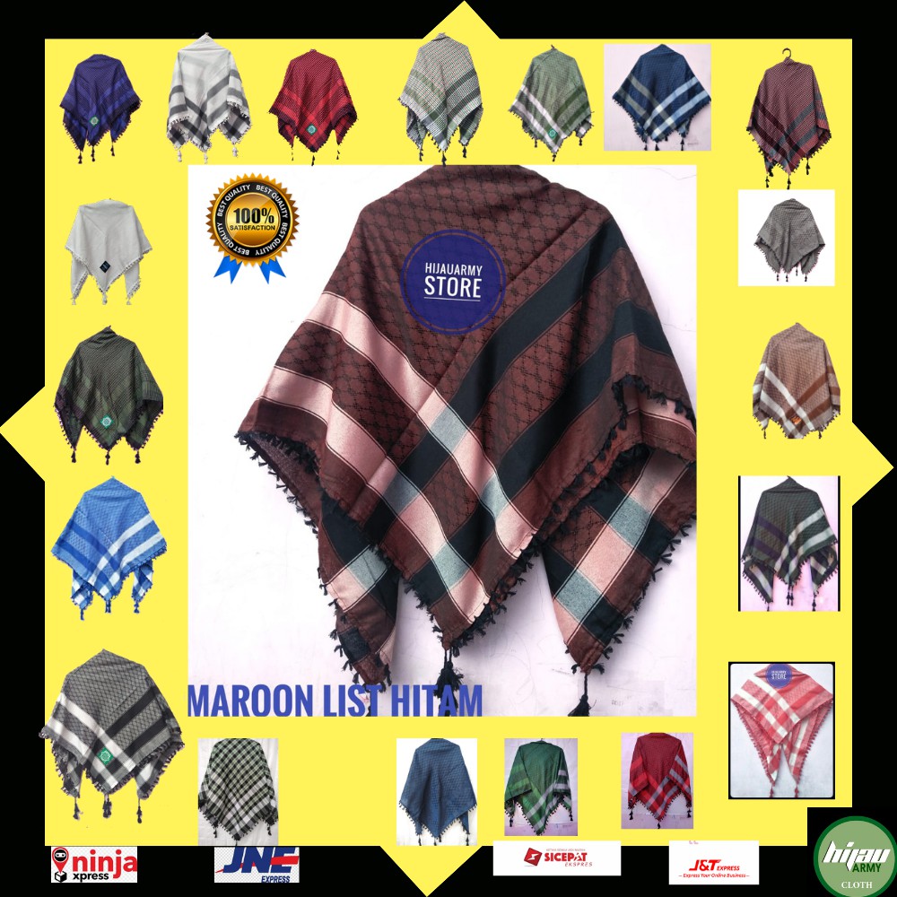 SORBAN BEST SELLER !!! OLEH - OLEH  HAJI dan UMROH IMAMAH KUNCIR / SORBAN MOTIF PREMIUM / SORBAN PALESTIN TERBARU / SORBAN RUMBAI SEGI EMPAT / Sorban Hijab / Sorban Jilbab / Sorban Syal