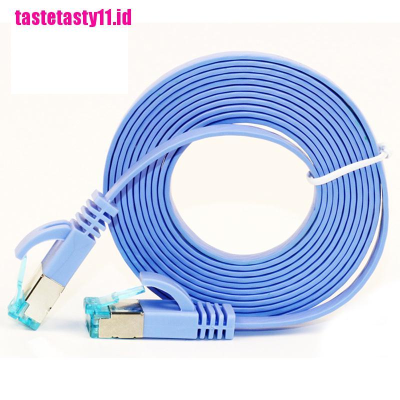 (TTID) Kabel Jaringan LAN Ethernet RJ45 Cat6 Flat Panjang 1-5m