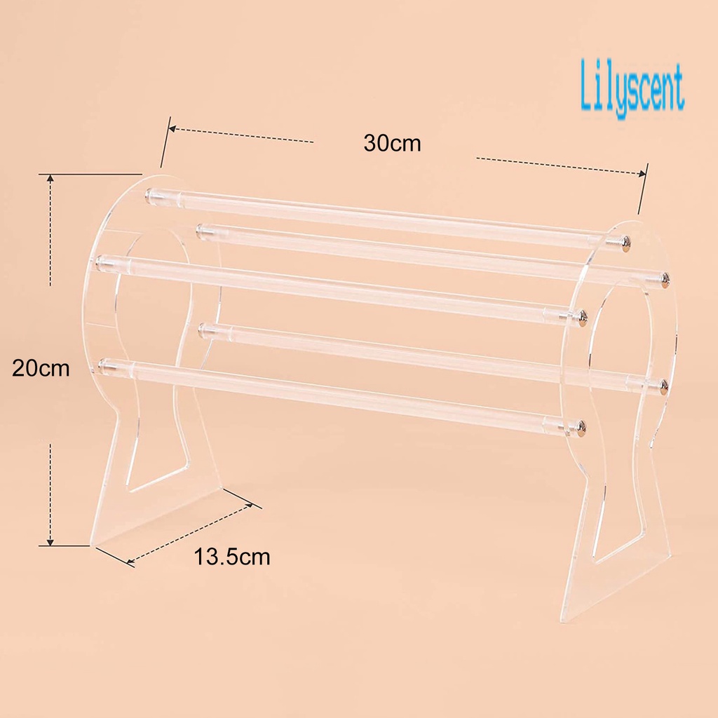 Lily 1 Set Display Holder Headband / Gelang Bahan Akrilik Transparan Mudah Dipasang Untuk Wanita