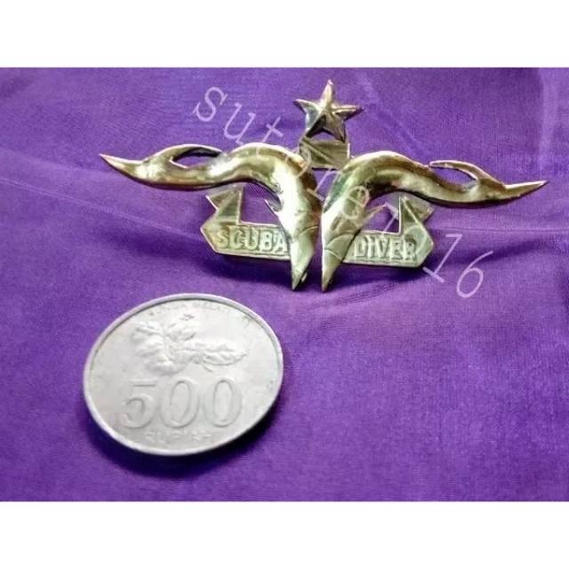 Pin scuba possi diver bintang 1 satu