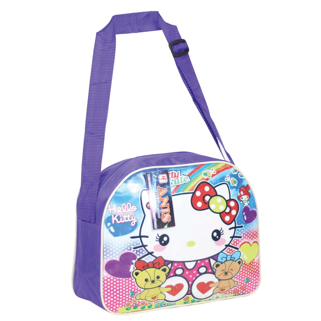 Tas Karakter Hello Kitty Tas Selempang Anak Tas Ungu Cantik Fashion Anak Tas Anak Tk Sd