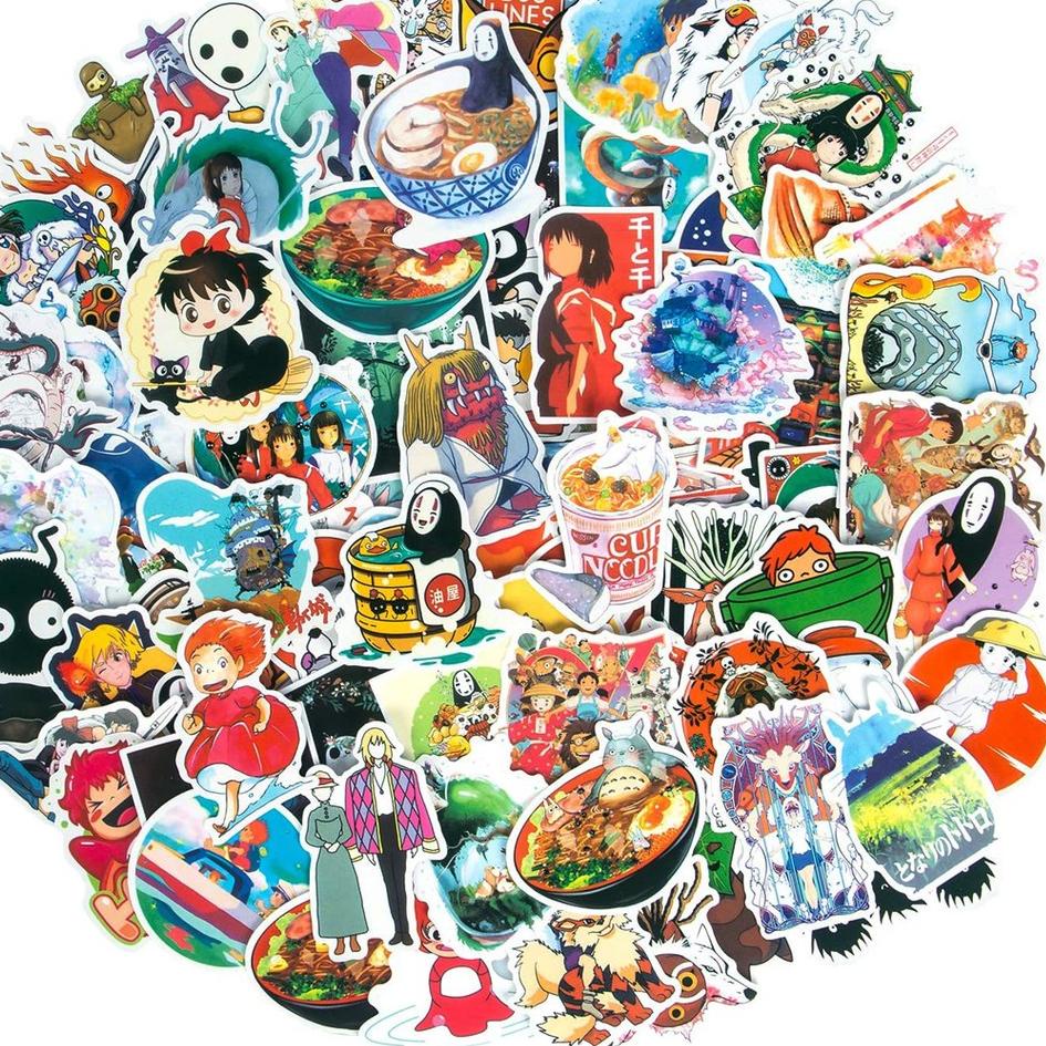 

TERMURAH Sticker Anime Ghibli Studio Collections High Quality Vynil Waterproof Scratchproof sale