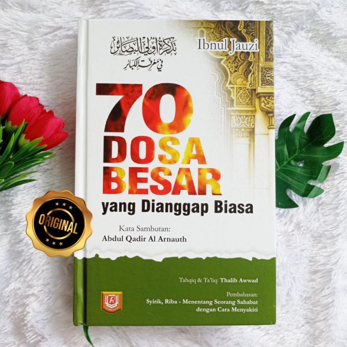 Buku 70 Dosa Besar Yang Dianggap Biasa - Asli