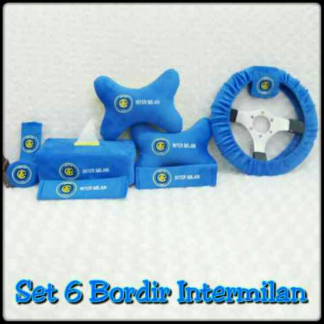 Bantal Mobil 6 in 1 Bordir FC INTERMILAN