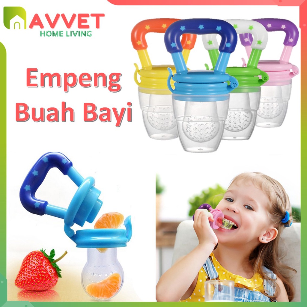 AVVET Empeng Buah Bayi Baby Fruit Food Feeder Dot Buah Bayi Gigitan Bayi Dodot Sari Buah Anak