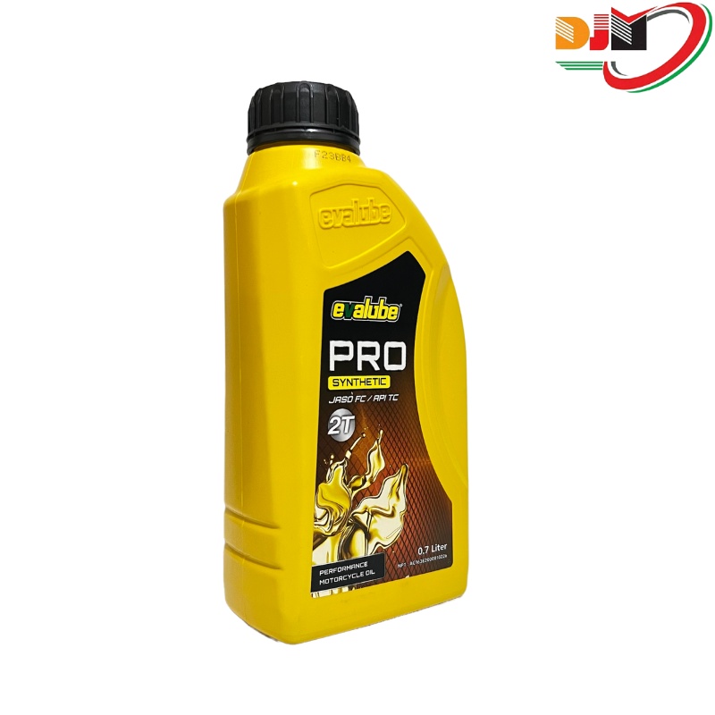 Oil Samping EVALUBE 2T PRO SYNTHETIC API TC/JASO FC 700ml Untuk Motor 2tak