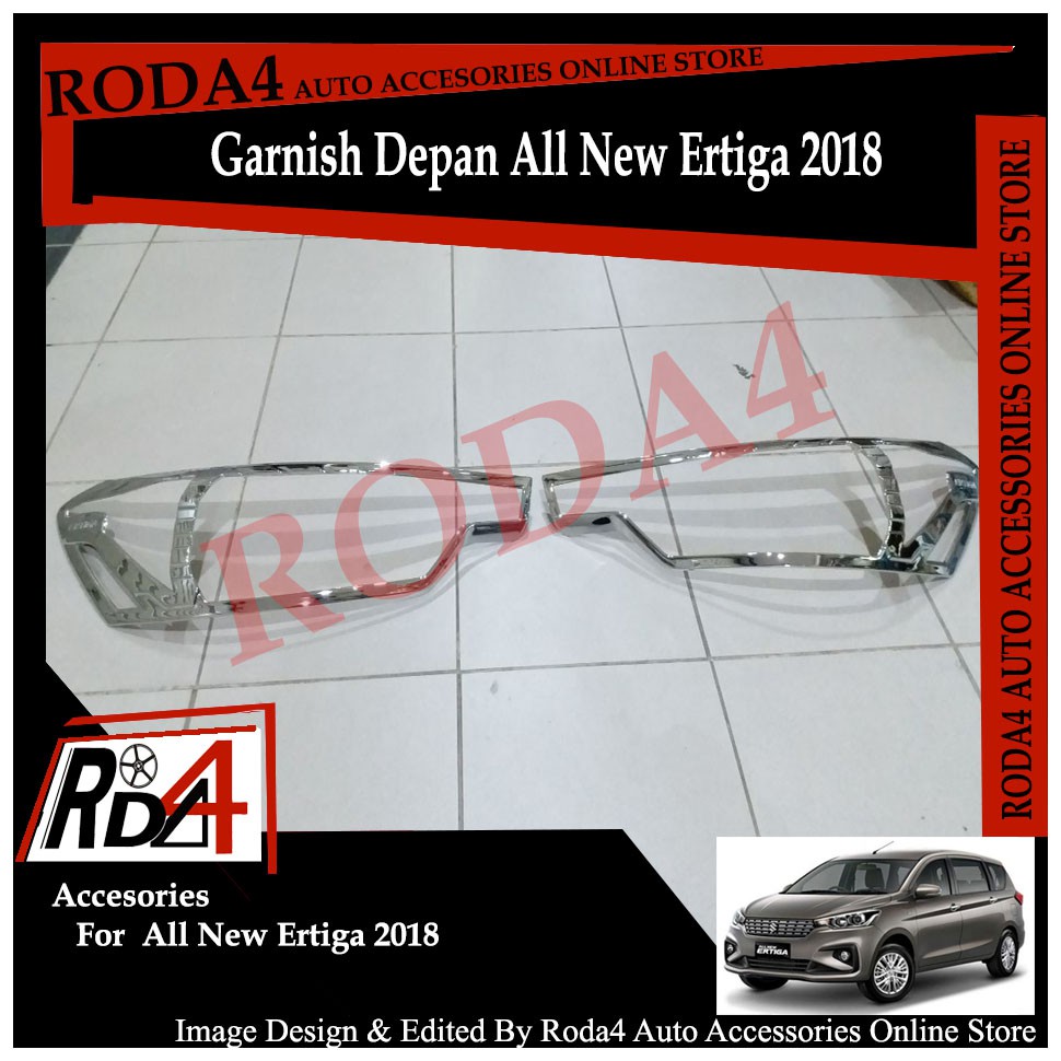 Garnish List Lampu Depan Head Lamp Chrome All New Ertiga 2018