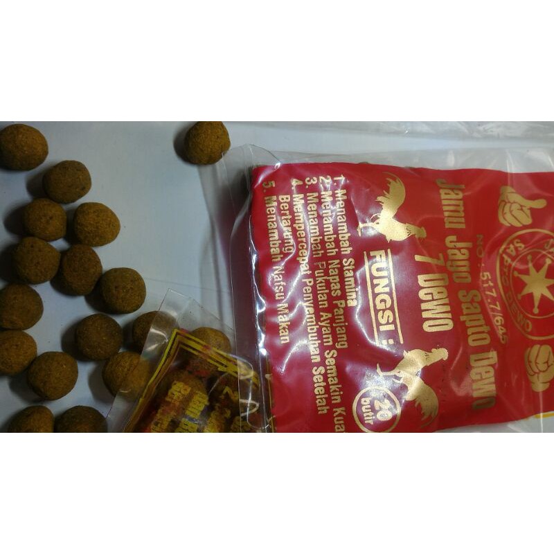 

JAMU AYAM LAGA/TARUNG SAPTO DEWO. kemasan ekonomis, isi 20 biji