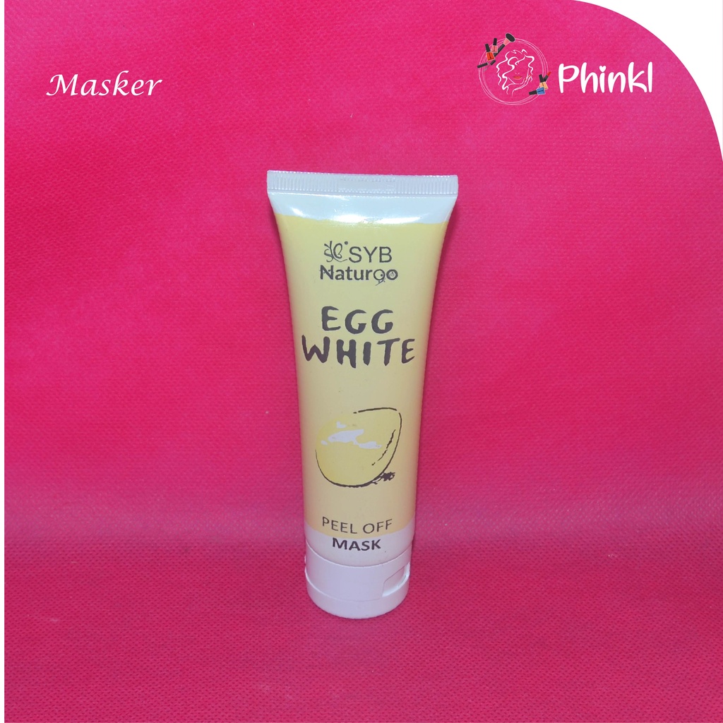 `ღ´ PHINKL `ღ´ SYB Egg white mask tube masker telur putih untuk peel off angkat komedo