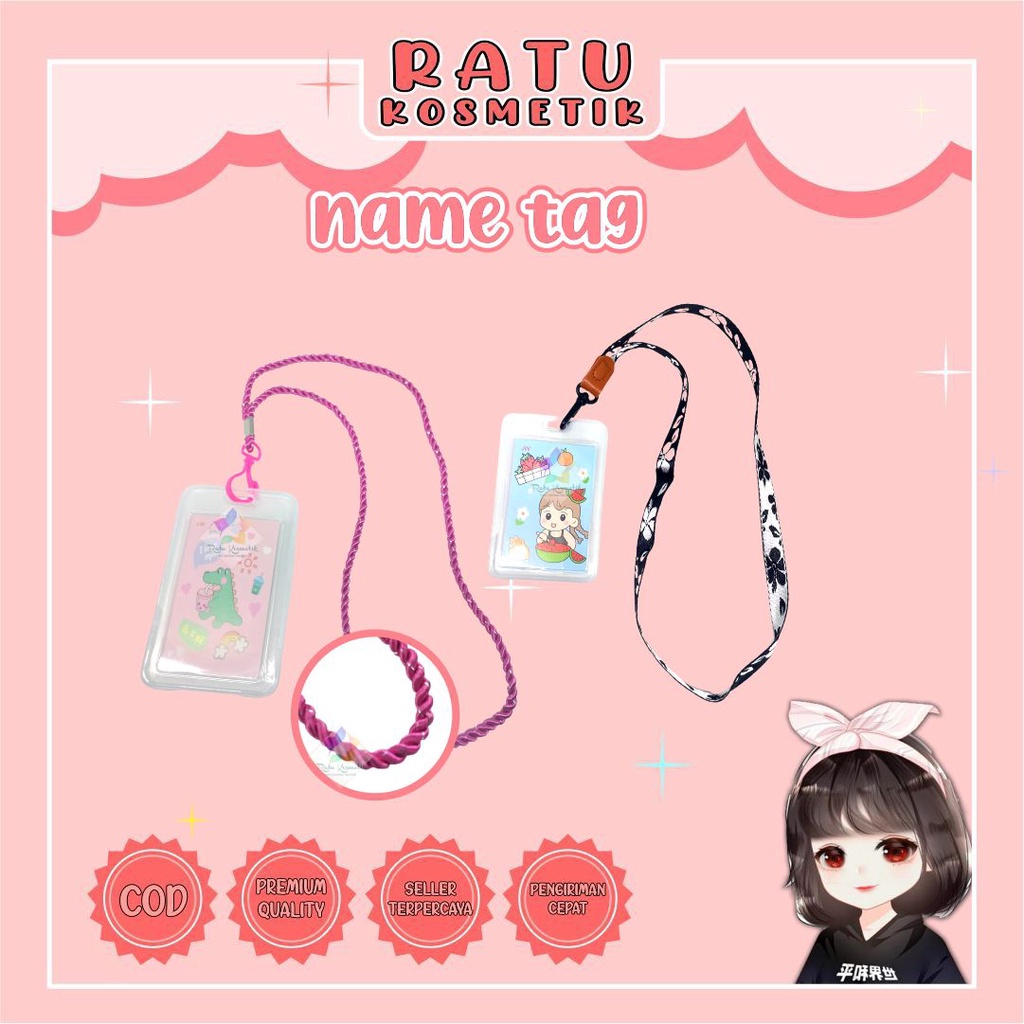 ❤ RATU ❤ Name Tag | Kalung Id Card | Kartu Identitas