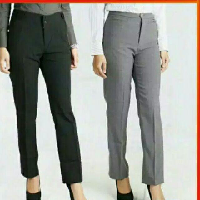 Celana Kerja Wanita Bahan Wool Import Murah Shopee Indonesia
