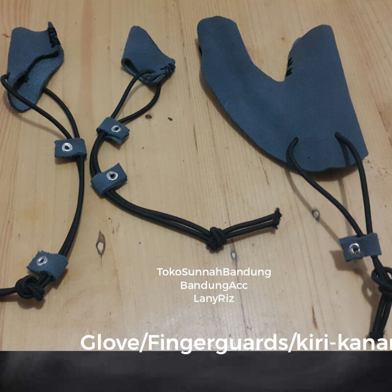 COD 1 Set Savety Kulit Asli Pelindung Tangan Thumbring Panahan Dewasa