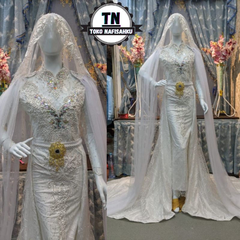GAUN PENGANTIN SLIM TERMURAH   KEBAYA AKAD | DRESS PENGANTIN | GAUN PENGANTIN | KEBAYA PENGANTIN