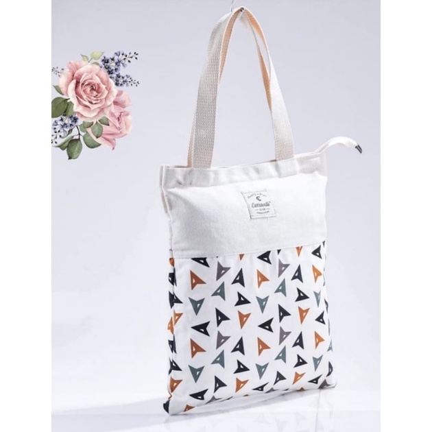Totebag Kanvas Motif,Totebag Wanita,Tas Kuliah,Tas Totebag,Totebag Custom,Totebag Sablon Gratis Ongk