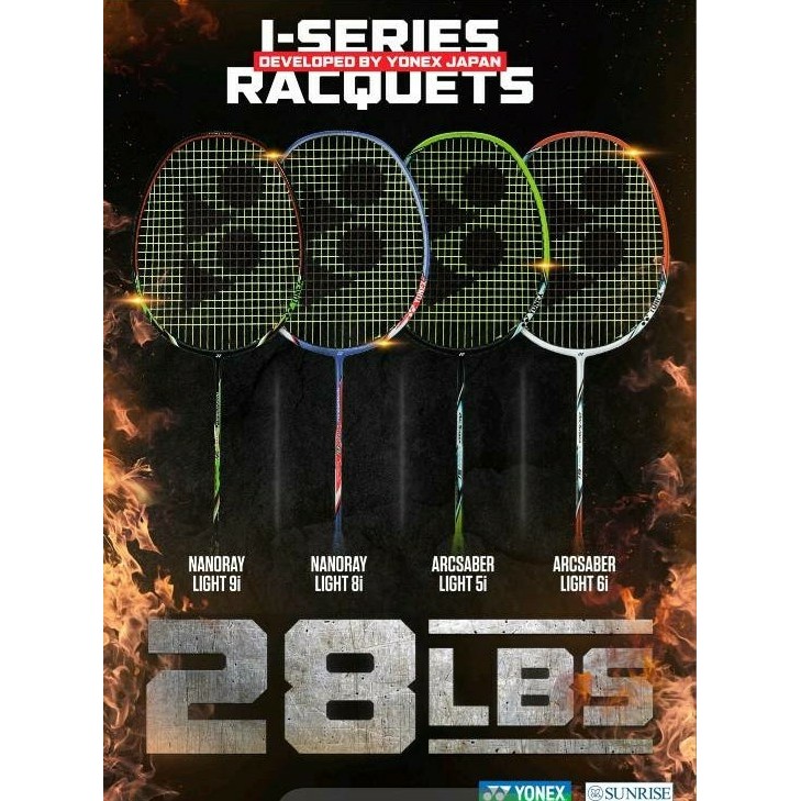 Original Yonex Nanoray Light 8i or 9i Raket Badminton
