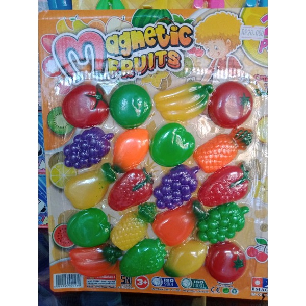 

Mainan edukasi Buah"an magnet