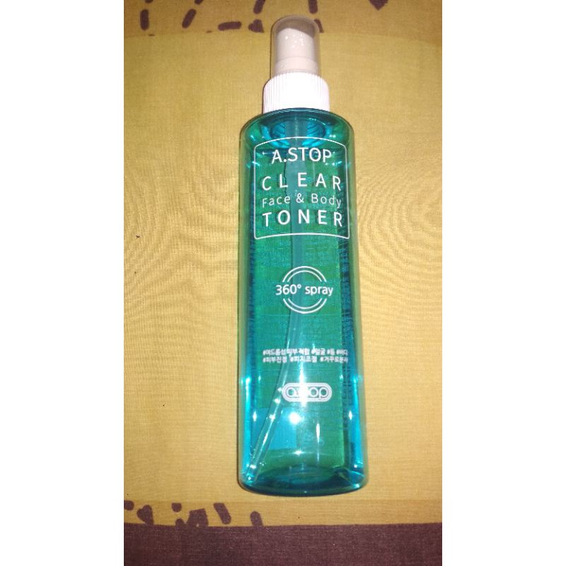 A.Stop Clear Face and Body Toner Acne Original Korea
