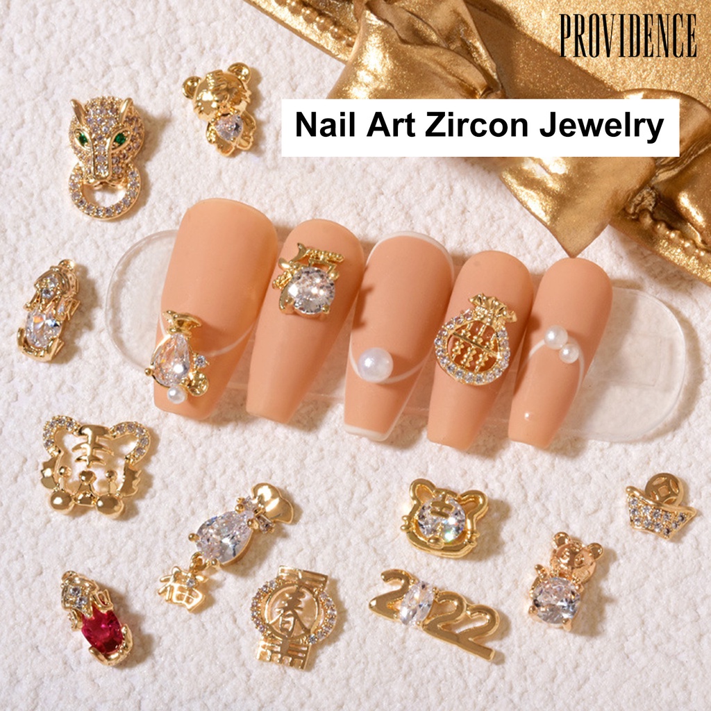 Providence Hiasan Kuku Diy Bentuk Tahun Baru Macan Untuk Nail Art 2022