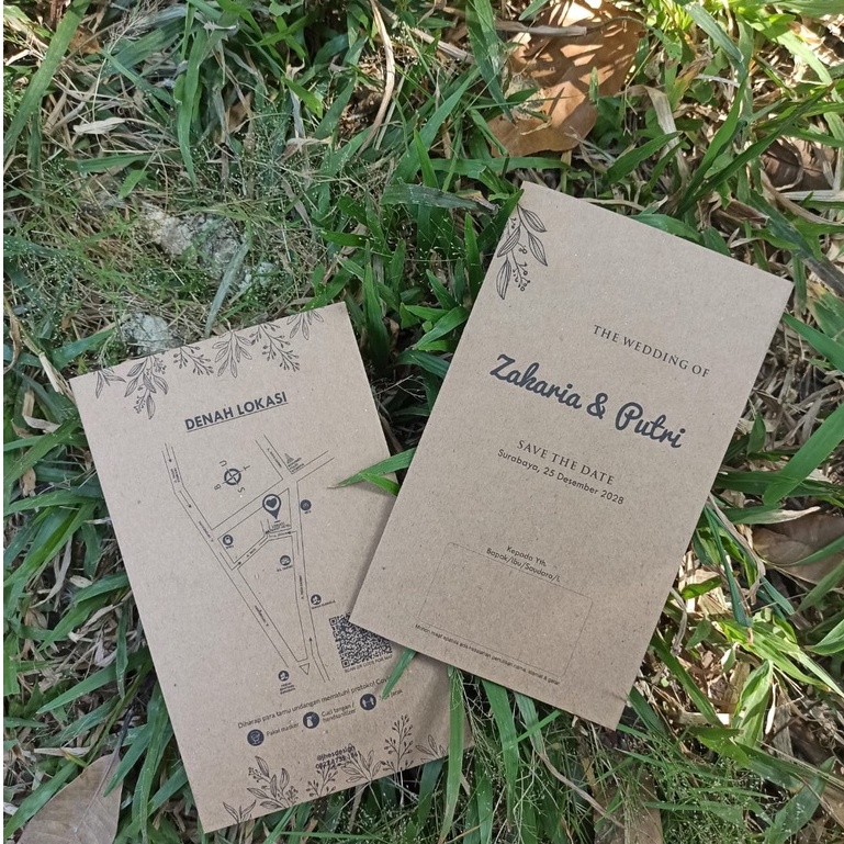 Jual Undangan Pernikahan Simple Kekinian Unik Murah | Shopee Indonesia
