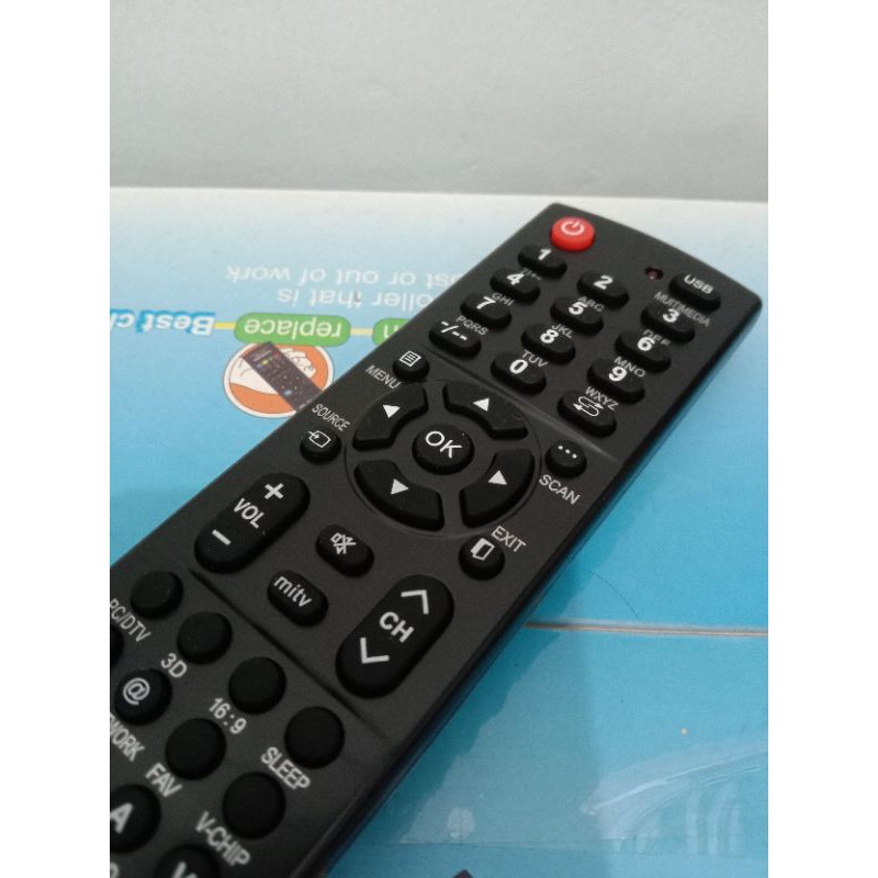 REMOT TV TCL LED/LCD UNIFERSAL/MULTY UNTUK SEMUA TIPE TV TCL