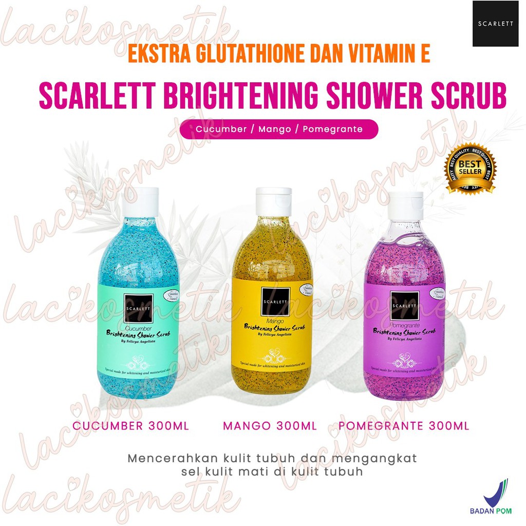 ✨LACIKOSME✨ SCARLETT WHITENING SHOWER SCRUB