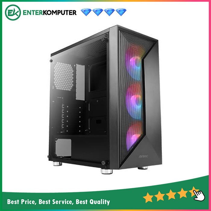 Casing Antec NX320 - ATX Gaming Case - Tempered Glass Side Panel