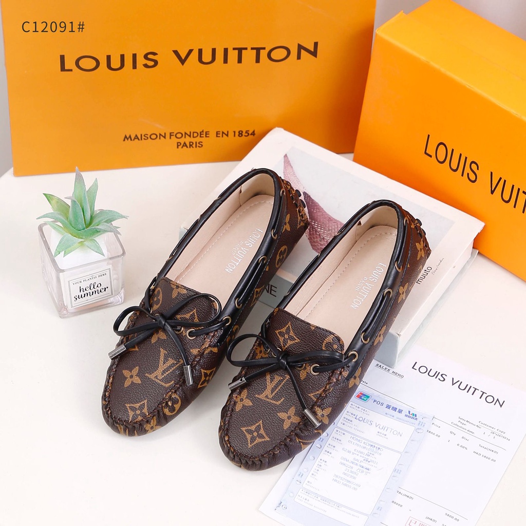 LV Louis Vuitton c12091 Gloria Flat Loafers