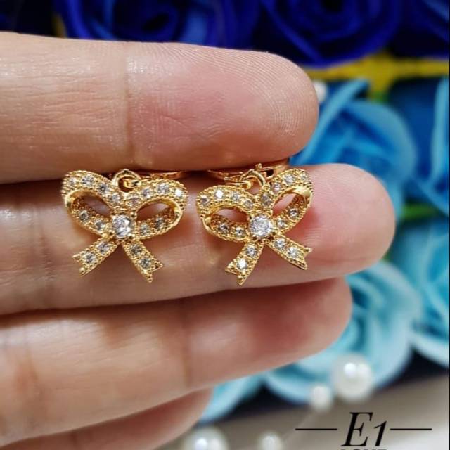 Xuping anting lapis emas 24k 0635j