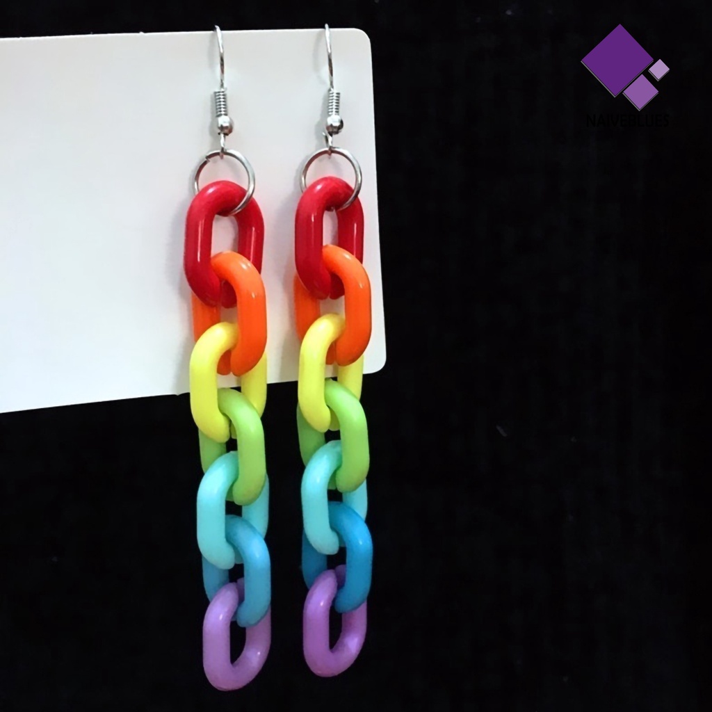 Anting Kait Gantung Bahan Akrilik Warna Permen Untuk Pesta